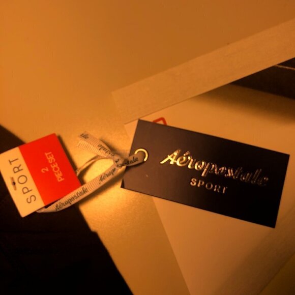 Aeropostale 2 Piece Black Activewear Set Size M - Picture 6 of 8